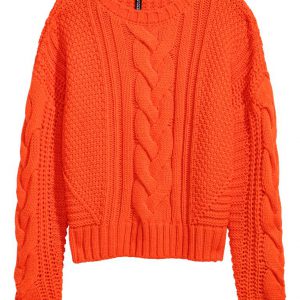 Flat knit sweater