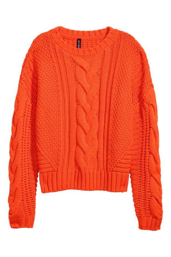 Flat knit sweater
